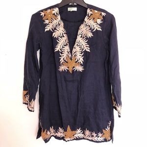 Angels By The Sea 🦀🐚 embroidered tunic 🆕